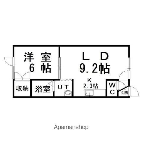 リベルテ(1LDK/1階)の間取り写真