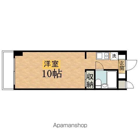 TIKビル(ワンルーム/3階)の間取り写真