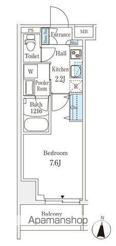 ラティエラ練馬(1K/6階)の間取り写真