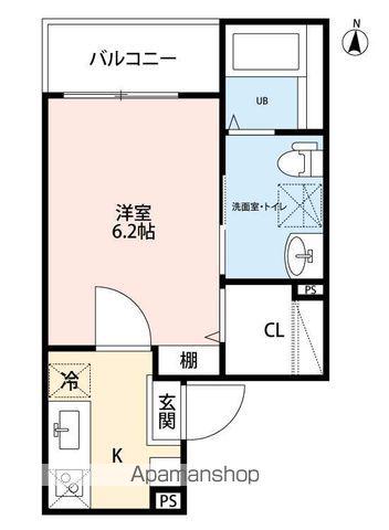 スターホワイト(1K/3階)の間取り写真
