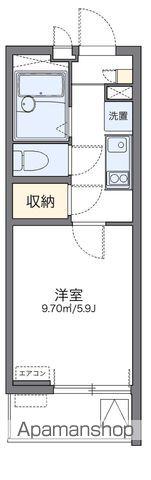 レオネクスト城北通(1K/4階)の間取り写真
