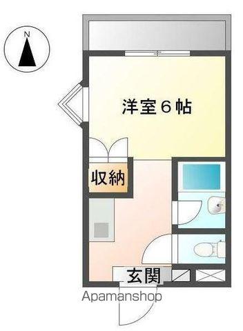 アーベイン三木パートⅠ(1K/2階)の間取り写真