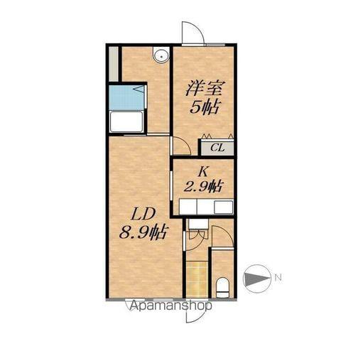 YT-1(1LDK/1階)の間取り写真