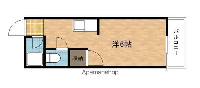 コーポしぶや(ワンルーム/1階)の間取り写真