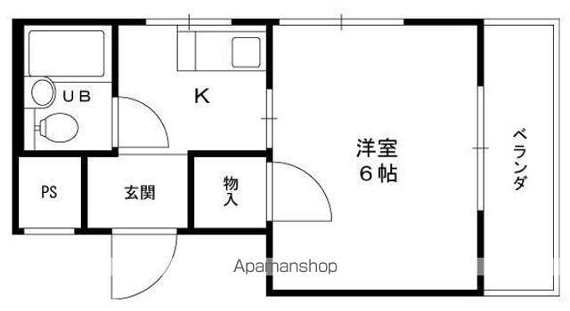 プログレス香枦園(1K/3階)の間取り写真