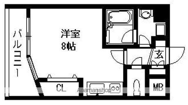 CITY SPIRE 名駅北(ワンルーム/9階)の間取り写真