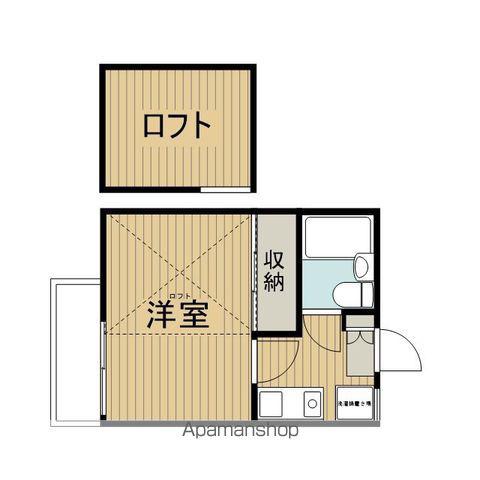 シャルム荻窪(1K/2階)の間取り写真