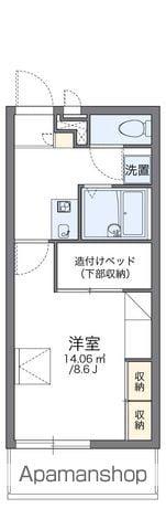 レオパレス牛島本町(1K/2階)の間取り写真