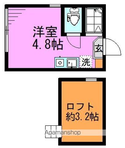 ブルーエレファント南阿佐ヶ谷(ワンルーム/1階)の間取り写真