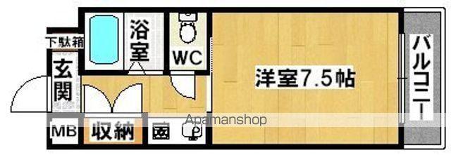 ファーストハイツ(1K/1階)の間取り写真