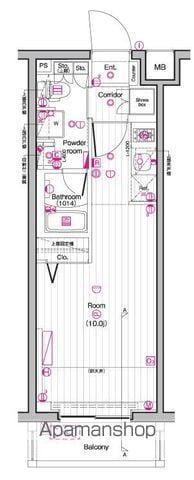 THE PREMIUM CUBE G 東中野 4階階 間取り