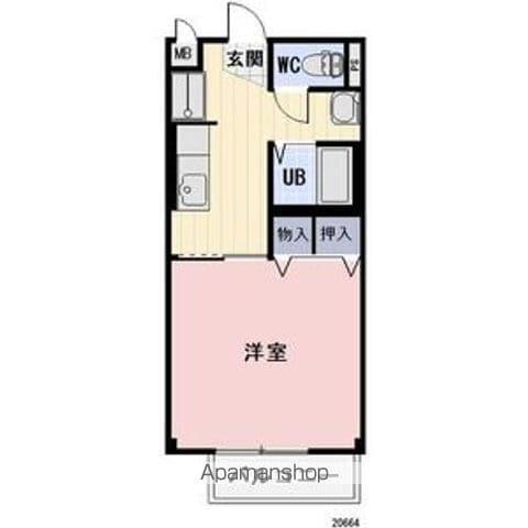 AMBITIOUS1(1K/2階)の間取り写真