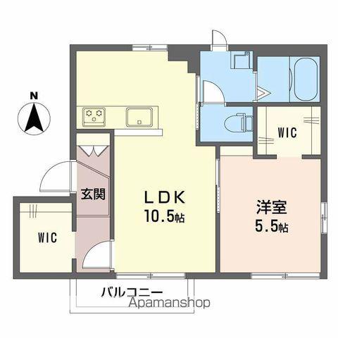 フレグランスアゼリア(1LDK/2階)の間取り写真