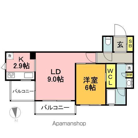 RJRプレシア博多駅前(1LDK/2階)の間取り写真