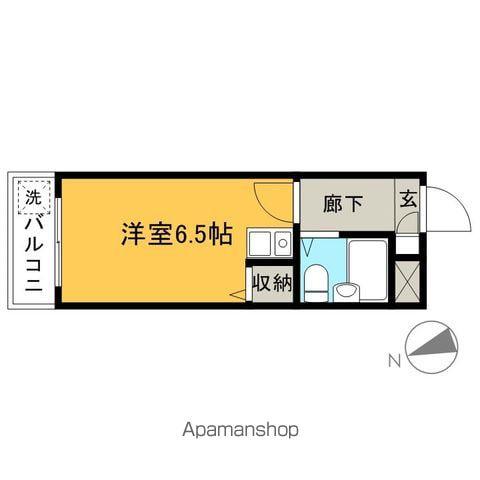 煉瓦館58(ワンルーム/2階)の間取り写真