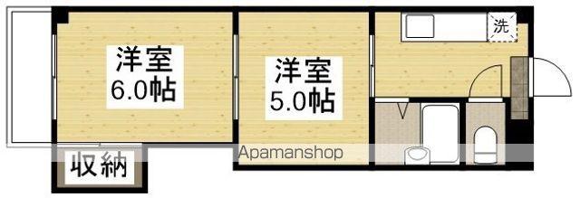 アスティオン鹿田(2K/7階)の間取り写真