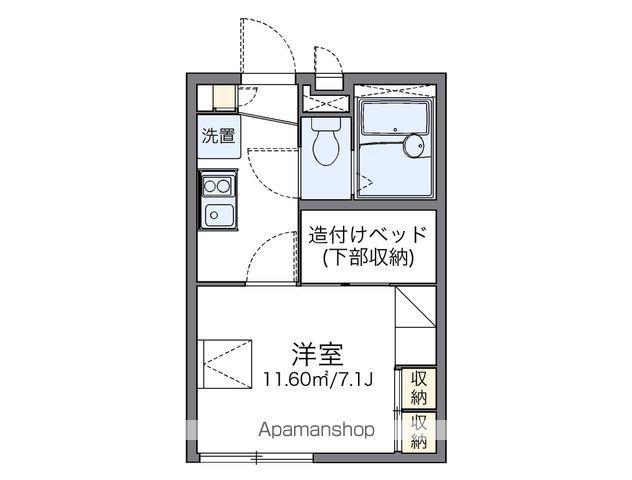 レオパレスANNE ME(1K/1階)の間取り写真