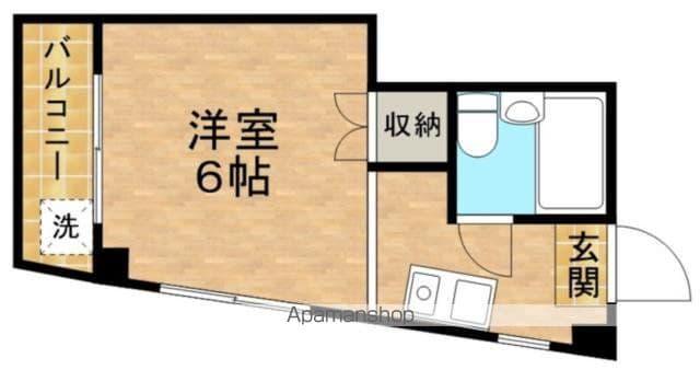 第3コミヤビリーフ(ワンルーム/2階)の間取り写真