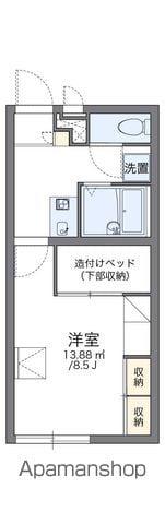 レオパレスカスティージョ(1K/2階)の間取り写真