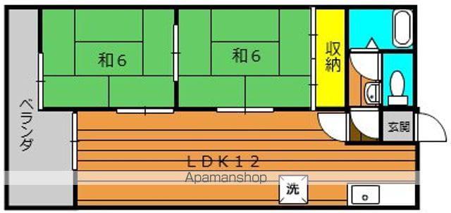 池端マンション(2LDK/2階)の間取り写真