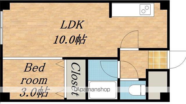 RILASSA麻生(1LDK/5階)の間取り写真