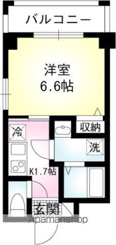 ウエスト・ストーリー(1K/7階)の間取り写真