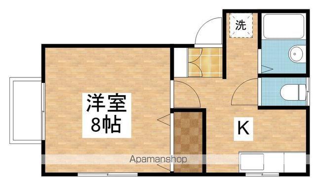 メゾンフルール(1K/2階)の間取り写真