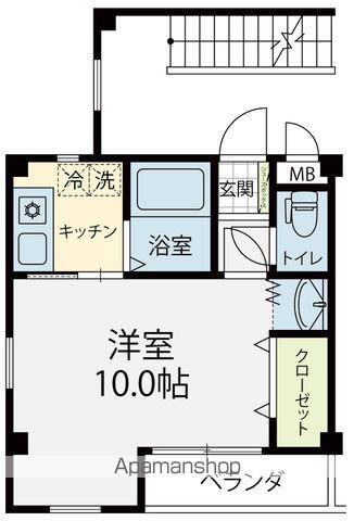 フォールームス(1K/3階)の間取り写真