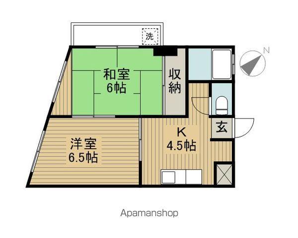 あづまビル(2K/3階)の間取り写真
