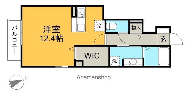 土讃線 土佐一宮駅 徒歩13分 2階建 築8年(ワンルーム/1階)の間取り写真