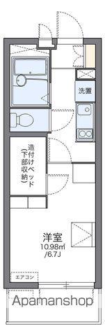 レオパレスクローバー(1K/2階)の間取り写真