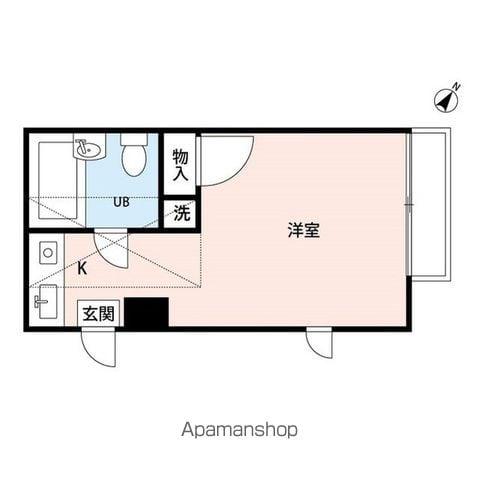 コンフォートテラス横浜保土ヶ谷(ワンルーム/2階)の間取り写真