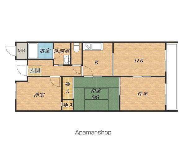 コートボナール(3LDK/4階)の間取り写真