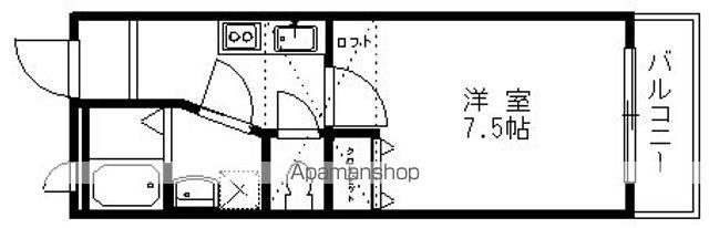 ハイアール21(1K/2階)の間取り写真