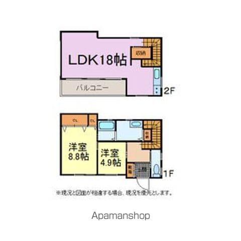 名鉄瀬戸線 尾張旭駅 徒歩68分 2階建 築12年(2LDK)の間取り写真