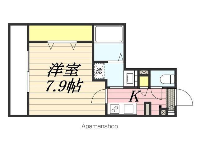 GULARIS(1K/1階)の間取り写真
