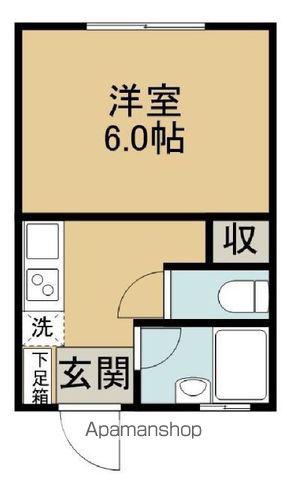 サンハイツ(1K/1階)の間取り写真