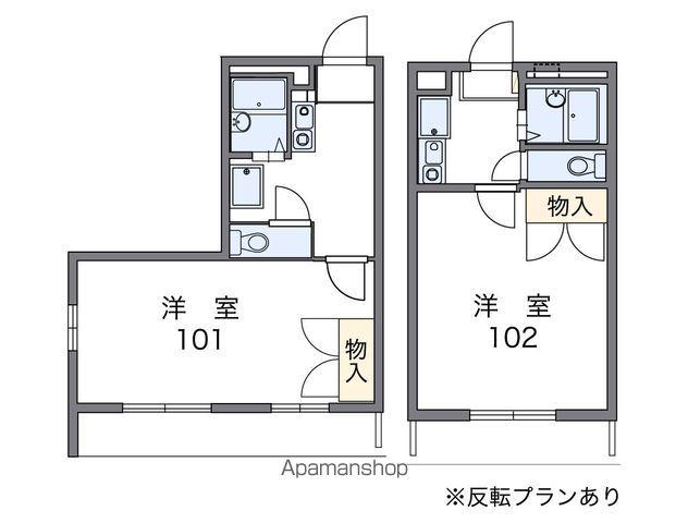 レオパレスフォレスト(1K/3階)の間取り写真