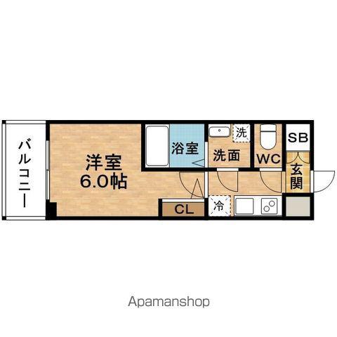ESLEADRESIDENCE梅田FRONT(1K/9階)の間取り写真