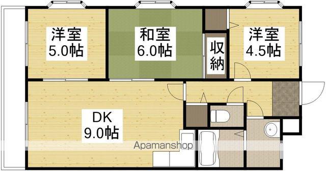 清水マンション(3DK/2階)の間取り写真