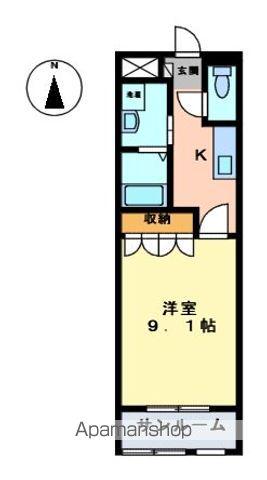 サンモールSAKAI(1K/1階)の間取り写真