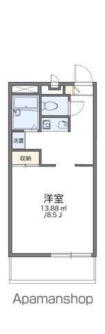 レオパレスGREENCOURT(1K/3階)の間取り写真