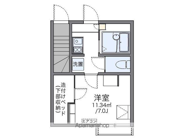 レオネクスト春日井(1K/1階)の間取り写真