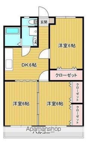 マンションM・K(3DK/3階)の間取り写真