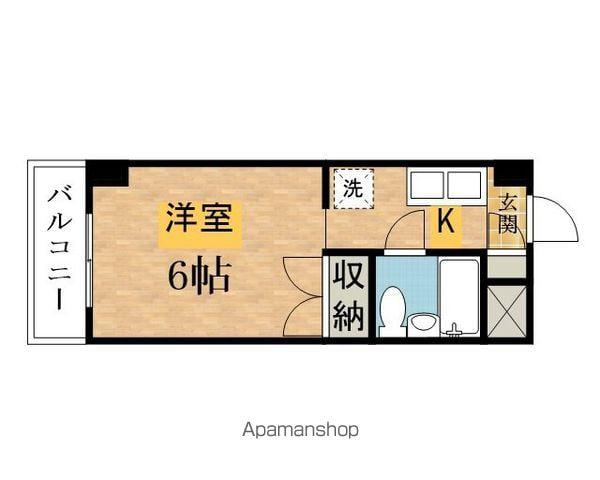 スカイコート八王子(ワンルーム/3階)の間取り写真