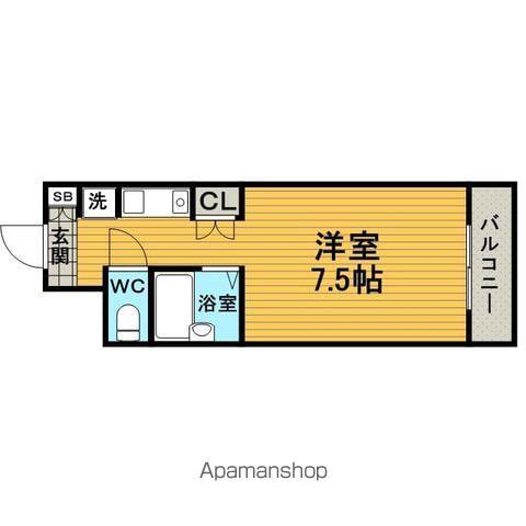 メゾン稲津1(1K/1階)の間取り写真