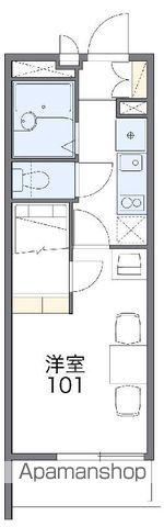 レオパレスフォンテーヌ高松(1K/1階)の間取り写真
