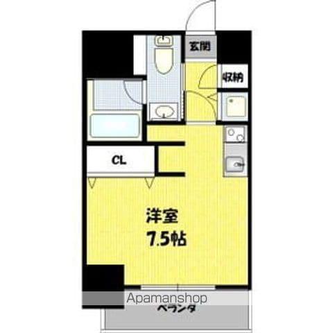 エグゼプレジオ(ワンルーム/5階)の間取り写真