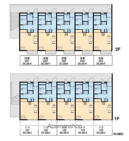 レオパレスドリーム(1K/2階)の間取り写真
