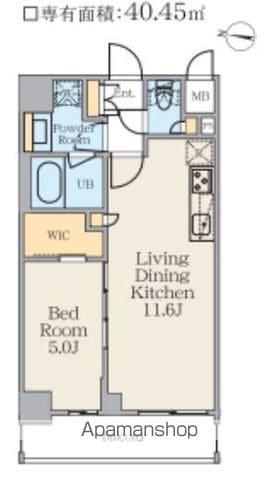クレストコート錦糸町(1LDK/3階)の間取り写真